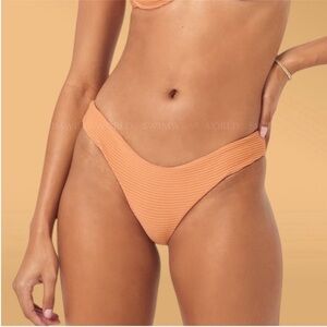 NWT L SPACE SANDY BIKINI BOTTOM SIZE XS SIENNA RETAIL $92